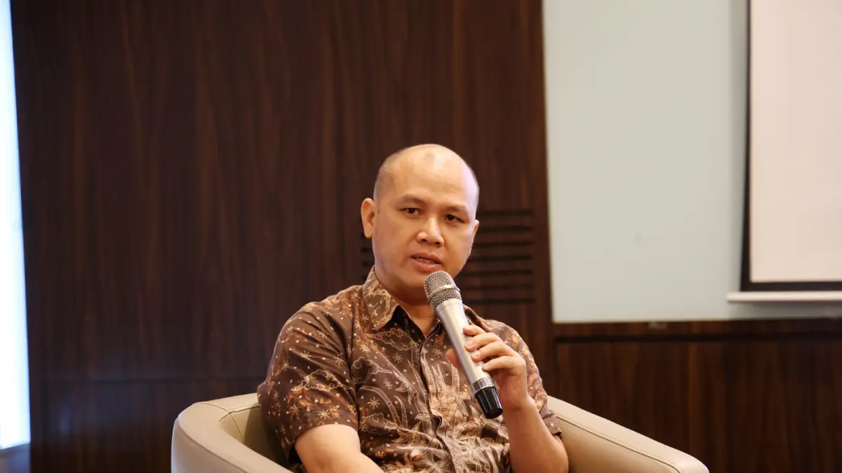 Kepala Bidang Ekonomi Digital Kamar Dagang Industri Indonesia Firlie. H Ganinduto bersama Wakil Kepala Badan Ekosistem Digital Kadin , Jamalul Izza, Direktur Indonesia Technology Innovation (INTI) Hendry Bunardy