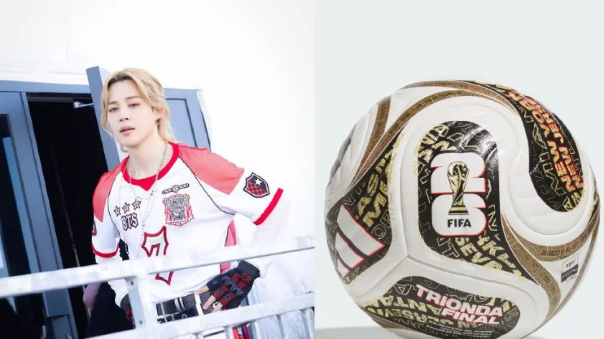 Jersey Jimin BTS saat tampil di final piala dunia terjual Rp 1,9 miliar./BigHit Music, FIFA - Image
