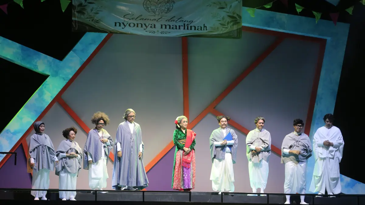 Pementasan Teater Koma berjudul 'Rumah Sakit Jiwa' di Graha Bhakti Budaya, Taman Ismail Marzuki (TIM), Jakarta, Rabu (29/7/2026). (Dery Ridwansah/ JawaPos.com)