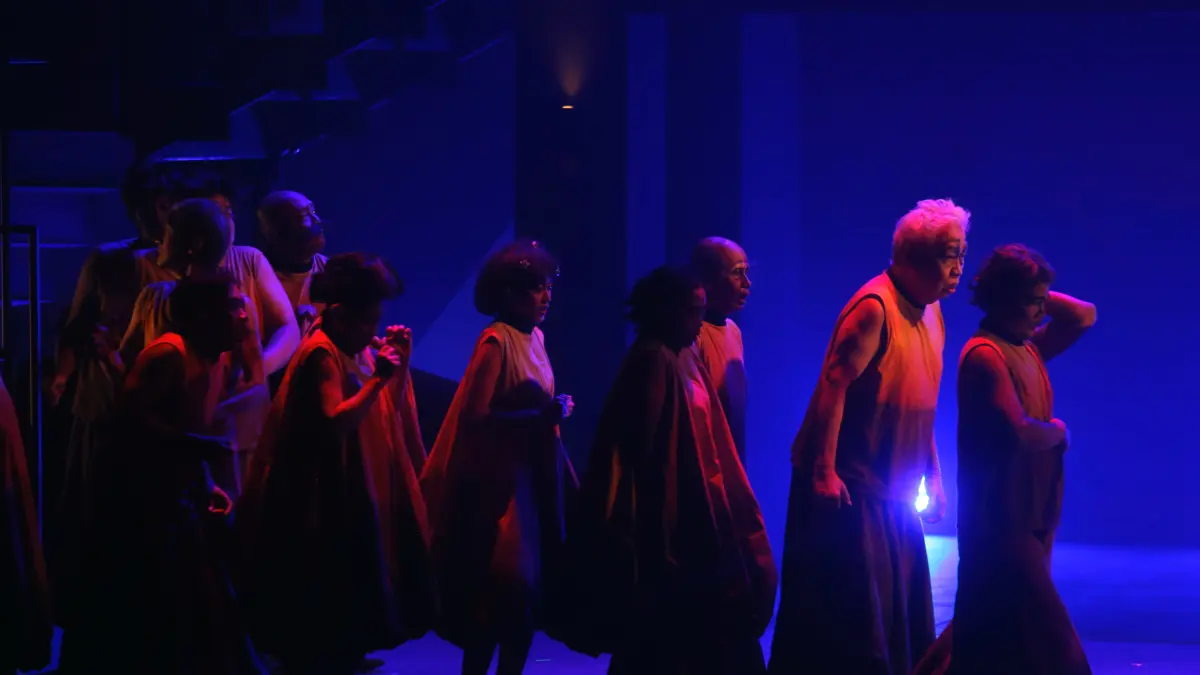 Pementasan Teater Koma berjudul 'Rumah Sakit Jiwa' di Graha Bhakti Budaya, Taman Ismail Marzuki (TIM), Jakarta, Rabu (29/7/2026). (Dery Ridwansah/ JawaPos.com)