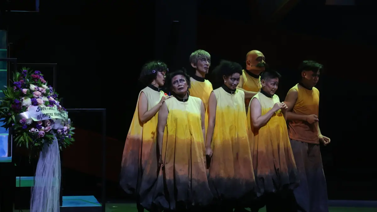 Pementasan Teater Koma berjudul 'Rumah Sakit Jiwa' di Graha Bhakti Budaya, Taman Ismail Marzuki (TIM), Jakarta, Rabu (29/7/2026). (Dery Ridwansah/ JawaPos.com)
