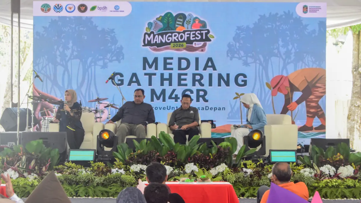 pembukaan Mangrofest 2026 di kawasan Ibu Kota Nusantara (IKN), Kalimantan Timur, Sabtu (1/8/2026).