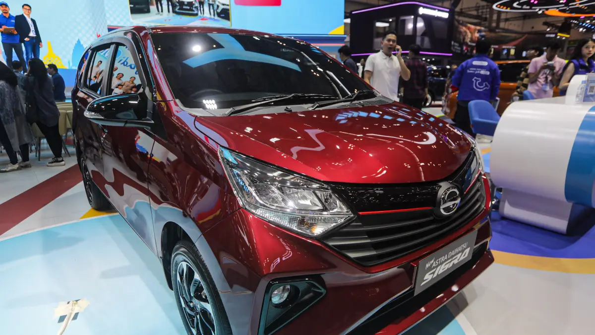 Daihatsu Sigra Facelift di GIIAS 2026. (Salman Toyibi/Jawa Pos)
