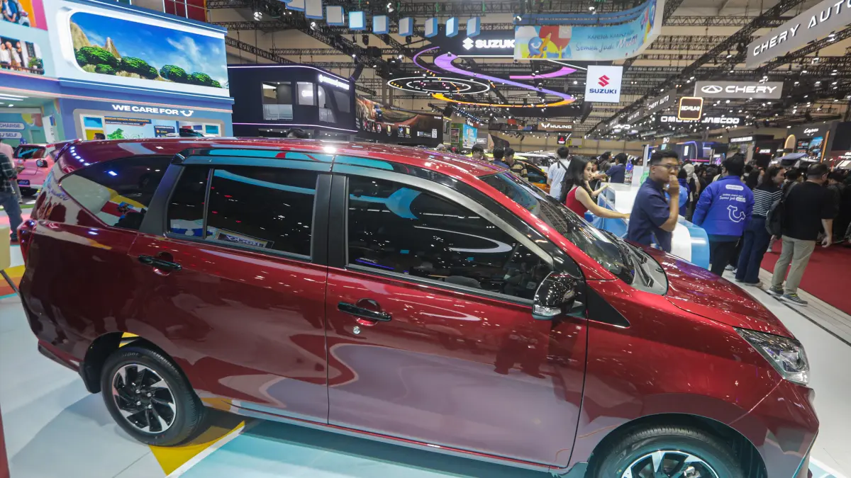 Daihatsu Sigra Facelift di GIIAS 2026. (Salman Toyibi/Jawa Pos)