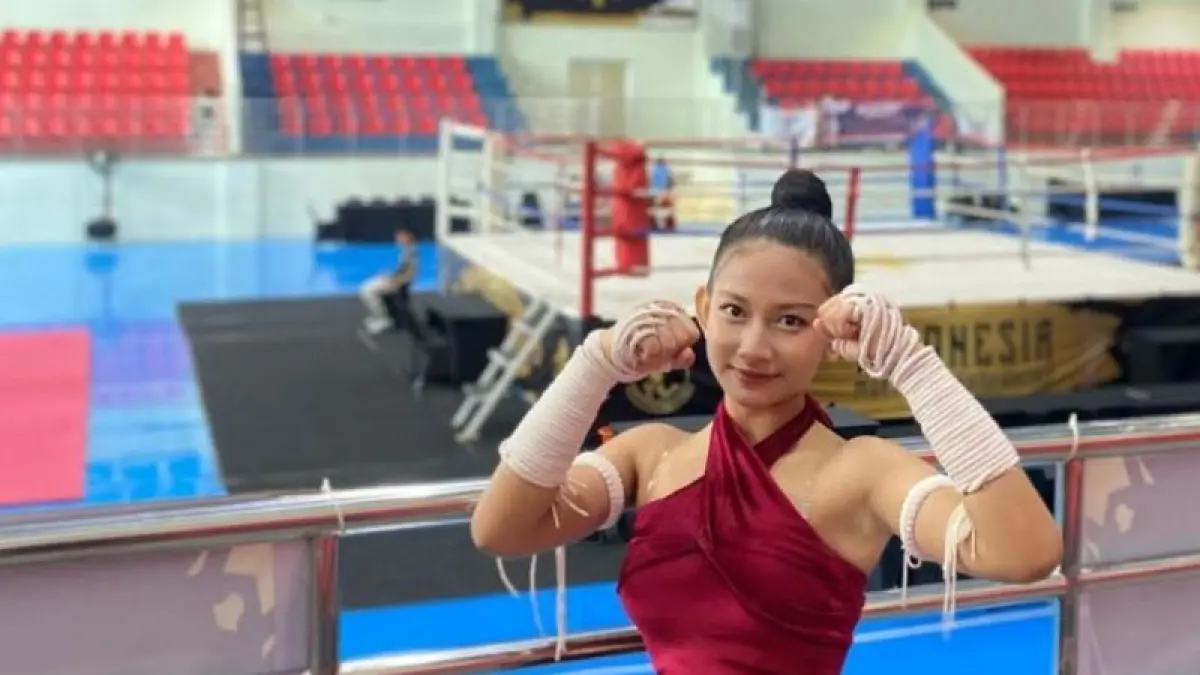 Atlet Muaythai Niskala Riksa Sunda Silviadi atau akrab disapa Nay Sunda.ANTARAHO.ist-doc. - Image