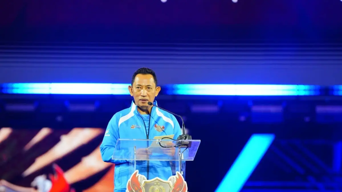Kapolri Listyo Sigit Prabowo saat menutup Kapolri Cup E-Sports. (Mabes Polri) - Image