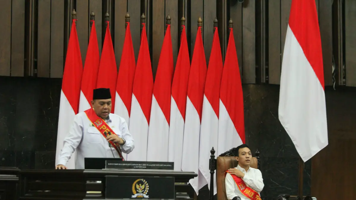 Gladi kotor persiapan pidato Presiden di Kompleks Parlemen, Senayan, Jakarta, Rabu (12/8/2026). (Dery Ridwansah/ JawaPos.com)