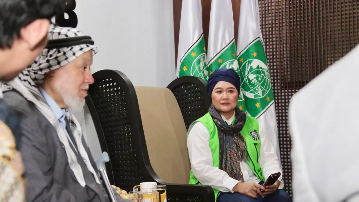  Ketua DPP Partai Kebangkitan Bangsa (PKB) Bidang Kerja Sama Luar Negeri, Luluk Nur Hamidah bersama Chairman of Jerusalem and Palestine Committee, Dr. Marwan Muhammad Ayesh Abu Ras. (PKB) - Image