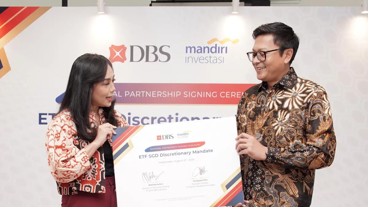penandatanganan kerja sama referral Pengelolaan Dana Nasabah Individu (PDNI)/Kontrak Pengelolaan Dana (KPD) berdenominasi Dolar Singapura (SGD) di Jakarta