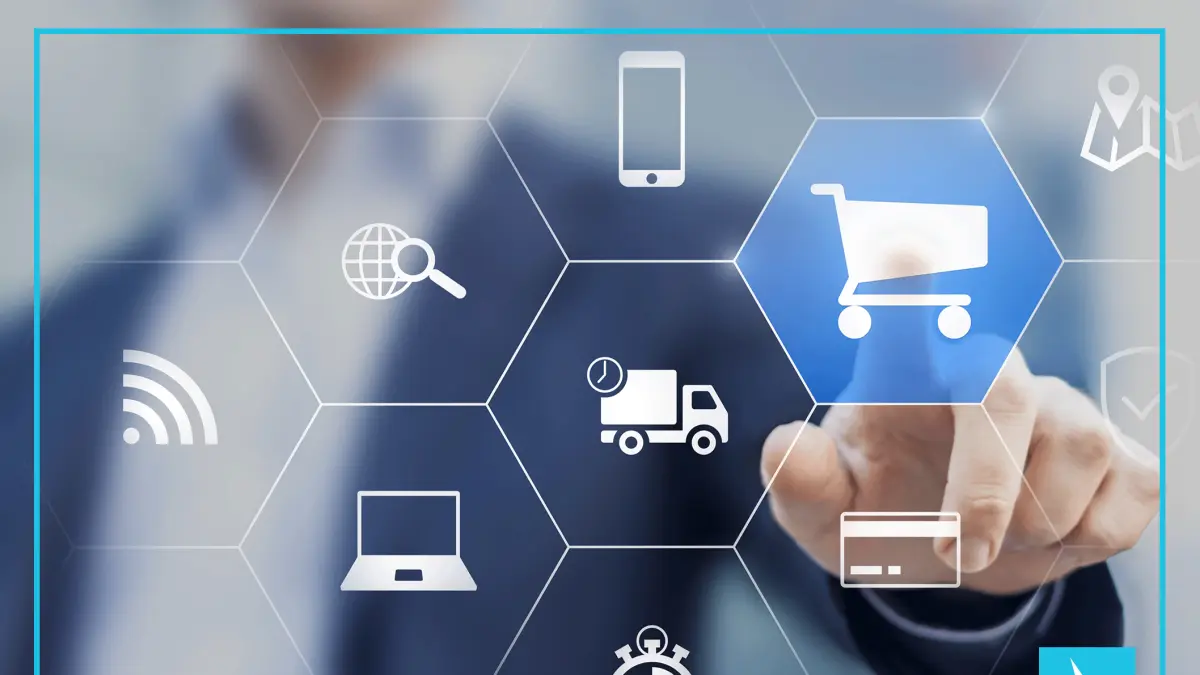 Ilustrasi e-commerce. (EPIC Unicorn) - Image