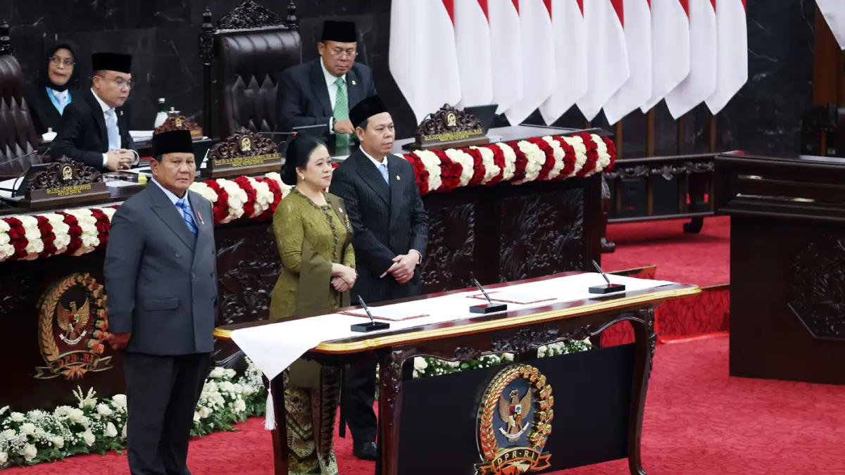 Penandatanganan berita acara penyampaian RUU APBN 2027 - Image