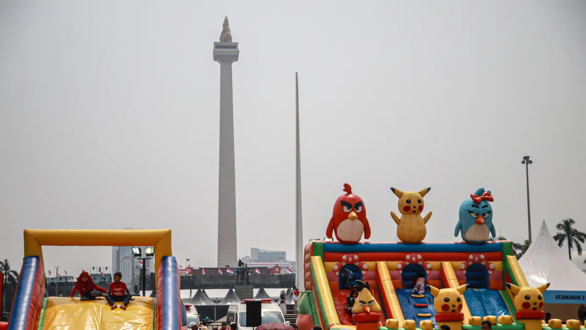 Potret Meriahnya Pesta Rakyat Di Monas HUT ke-81 - Image