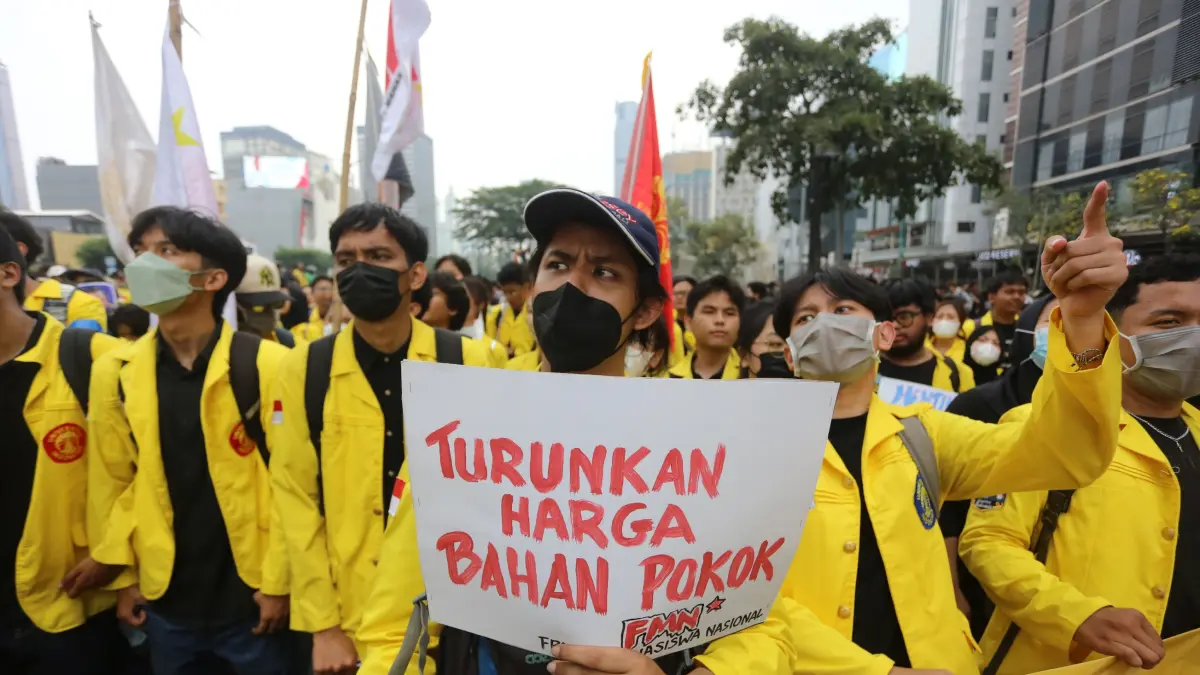 Unjuk Rasa Mahasiswa di Jakarta - Image