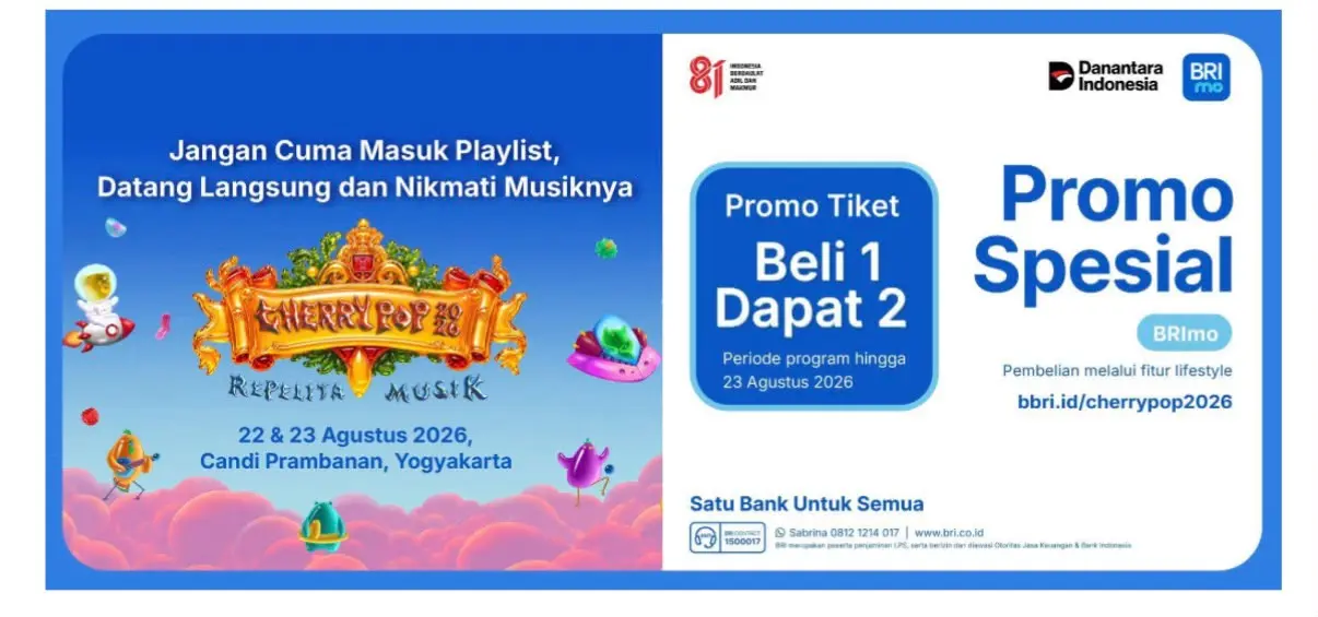 Promo spesial BRI di acara Cherrypop 2026. (Dok. BRI)