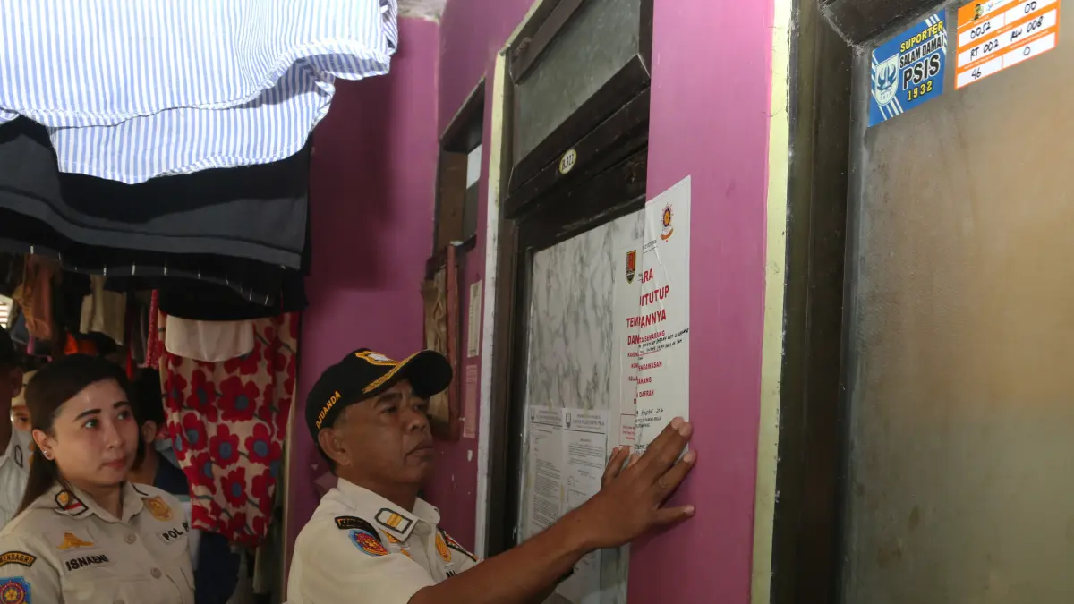 Yustisi Penyegelan Unit Rusunawa Kudu Semarang - Image