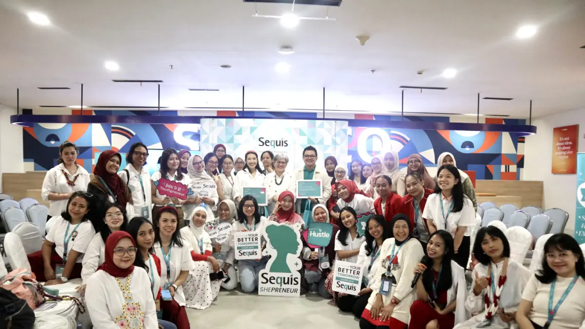 Foto Bersama Peserta Sequis SHEPRENEUR Learning Sesi 5.