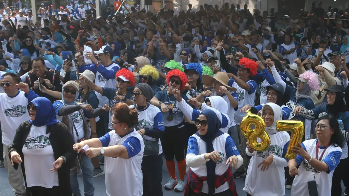 Dengan keikutsertaan 4.110 alumni dari 75 angkatan, kegiatan ini menjadi momentum bersejarah bagi keluarga besar SMAN 1 Semarang dan berhasil dicatat sebagai Rekor LEPRID,Kota Semarang,Jawa Tengah,Minggu(23/8/2026)