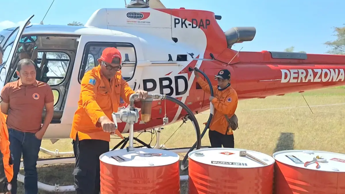 Pemadaman Karhutla Gunung Arjuno-Welirang Berlanjut, Api Masih Menyala di Blok Ogal Agil - Image