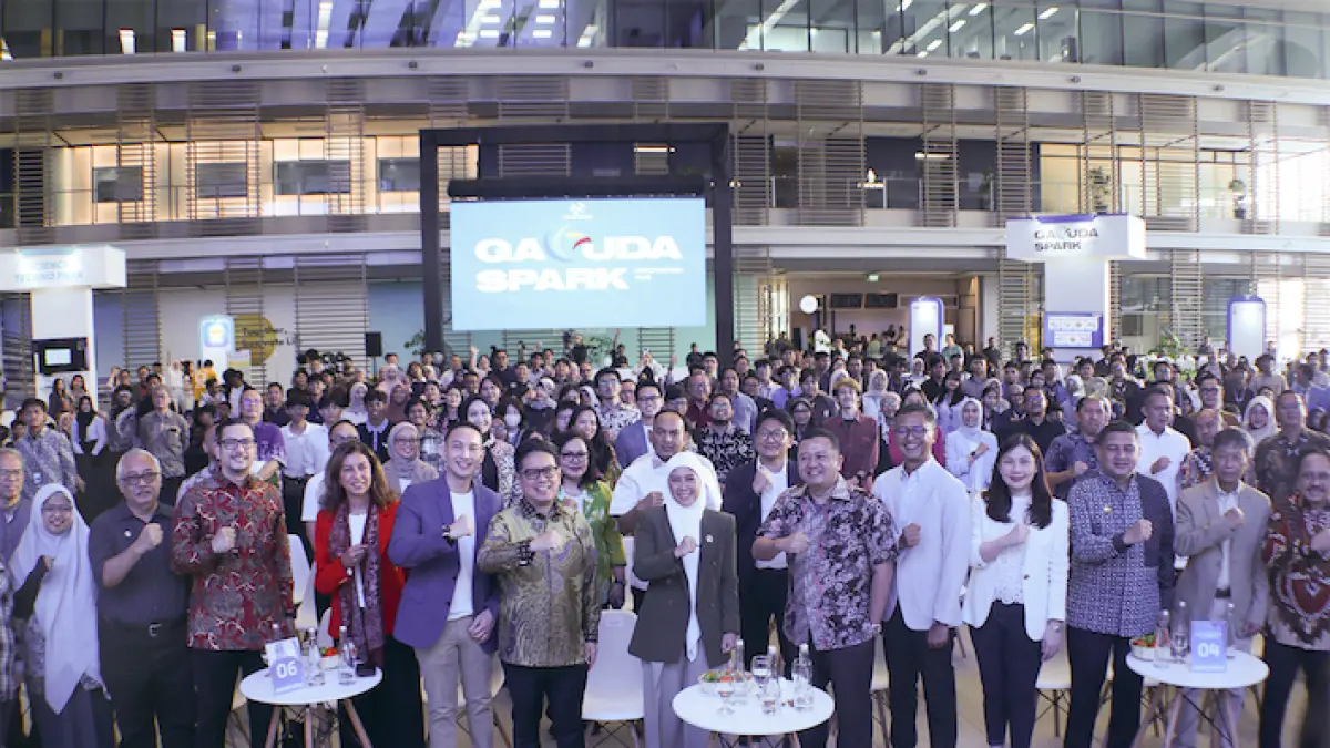 peresmian Garuda Spark Innovation Hub (GSIH) BSD City, Rabu (26/8).