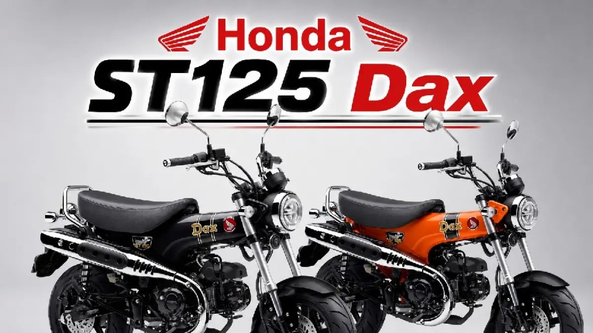 Honda ST125 Dax hadir dengan warna baru. (Kolase Dony/JawaPos.com) - Image