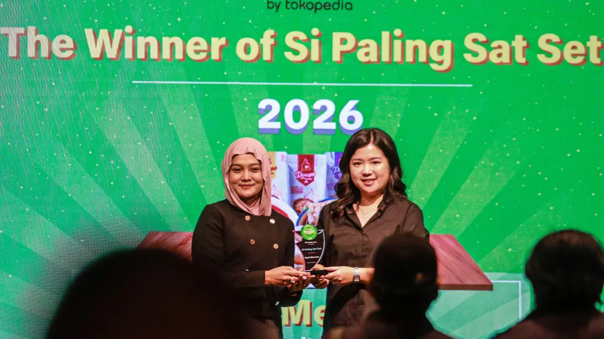 Pemberian penghargaan pada acara NYAM Awards 2026 di Jakarta, Senin (1/9/2026).