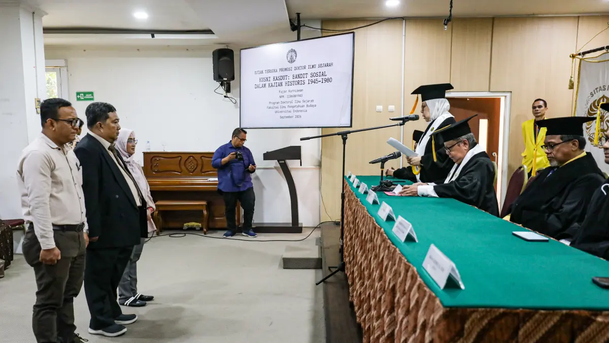 ujian terbuka promosi doktor Ilmu Pengetahuan Budaya Universitas Indonesia