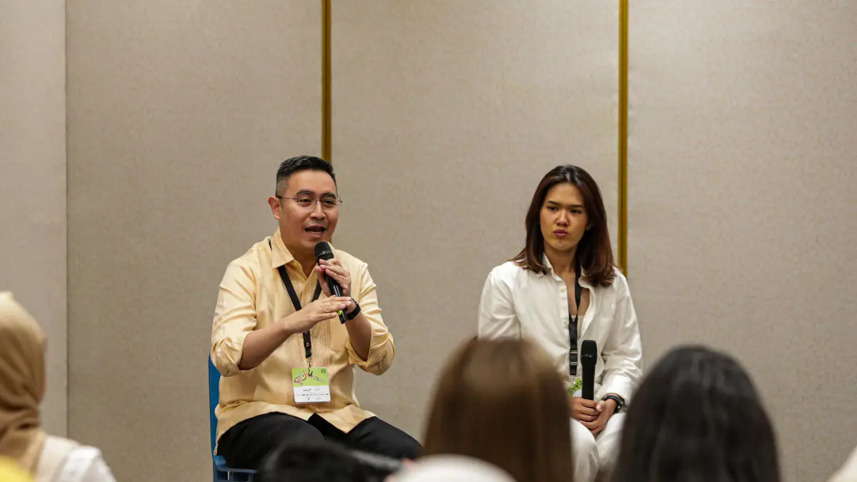 edukasi bertema “Growing Little Minds: The Science Behind Every Child’s Potential” di Jakarta. (Salman Toyibi/ Jawa Pos)