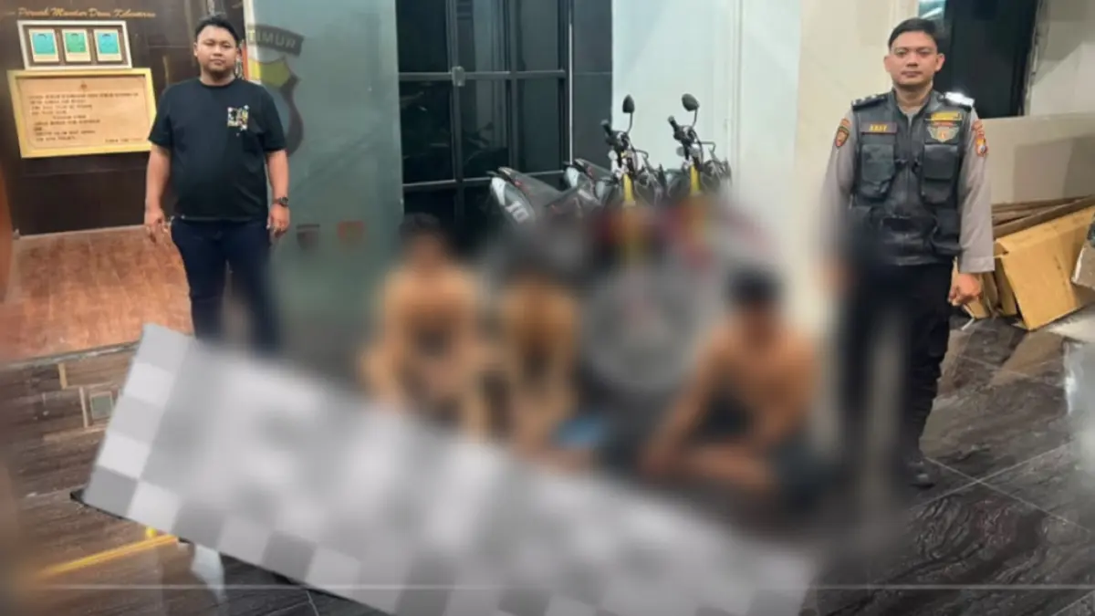 Polisi Ciduk Gangster yang Keroyok 2 Pemuda di Kedungdoro Surabaya - Image