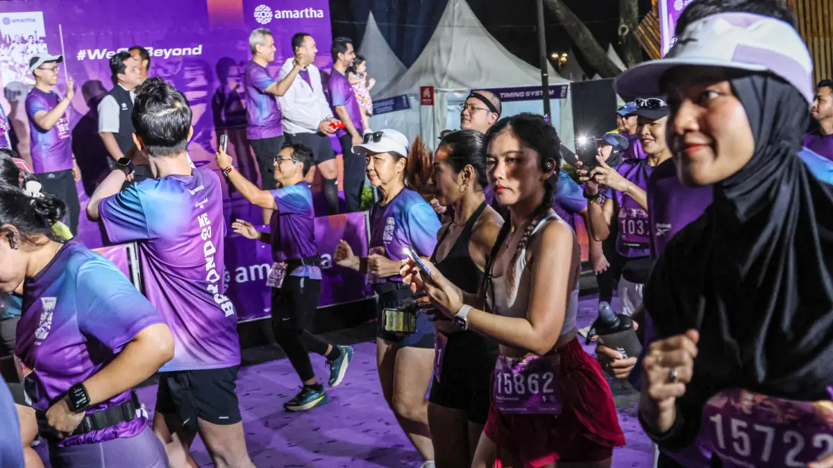 Ragam Keseruan di Amartha 10X Run 2026. (Hanung Hambara/ Jawa Pos)
