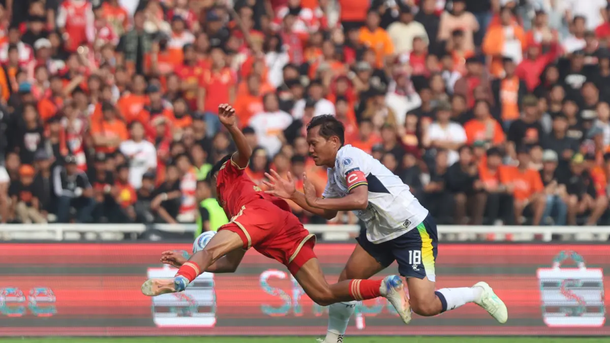 Persija Jakarta vs Persib Bandung pada pertandingan Super League di Stadion Utama Gelora Bung Karno, Jakarta, Sabtu (12/9/2026). (Dery Ridwansah/ JawaPos.com)
