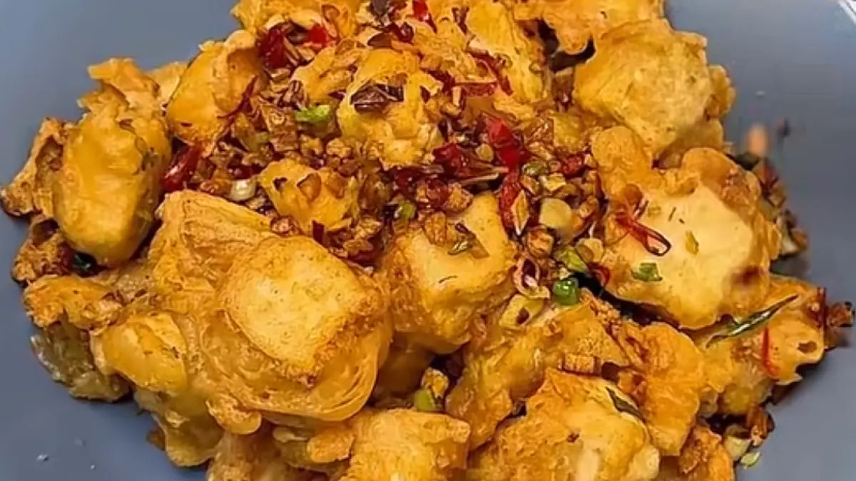Potret tahu cabe garam ala restoran yang crispy, gurih, dan musah dibuat. (instagram.com/@madeby.janincee) - Image
