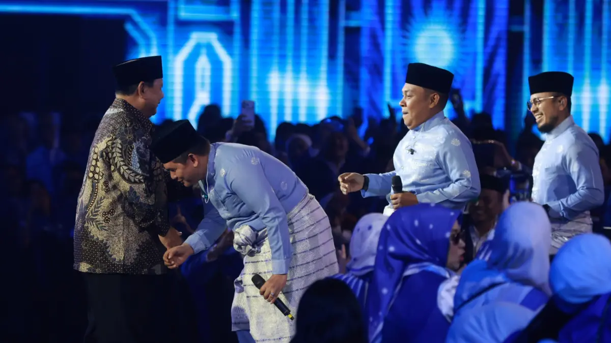 Presiden Prabowo Subianto menghadiri perayaan HUT ke-28 PAN di JICC, Jakarta, Jumat (18/9/2026). (Dery Ridwansah/ JawaPos.com)