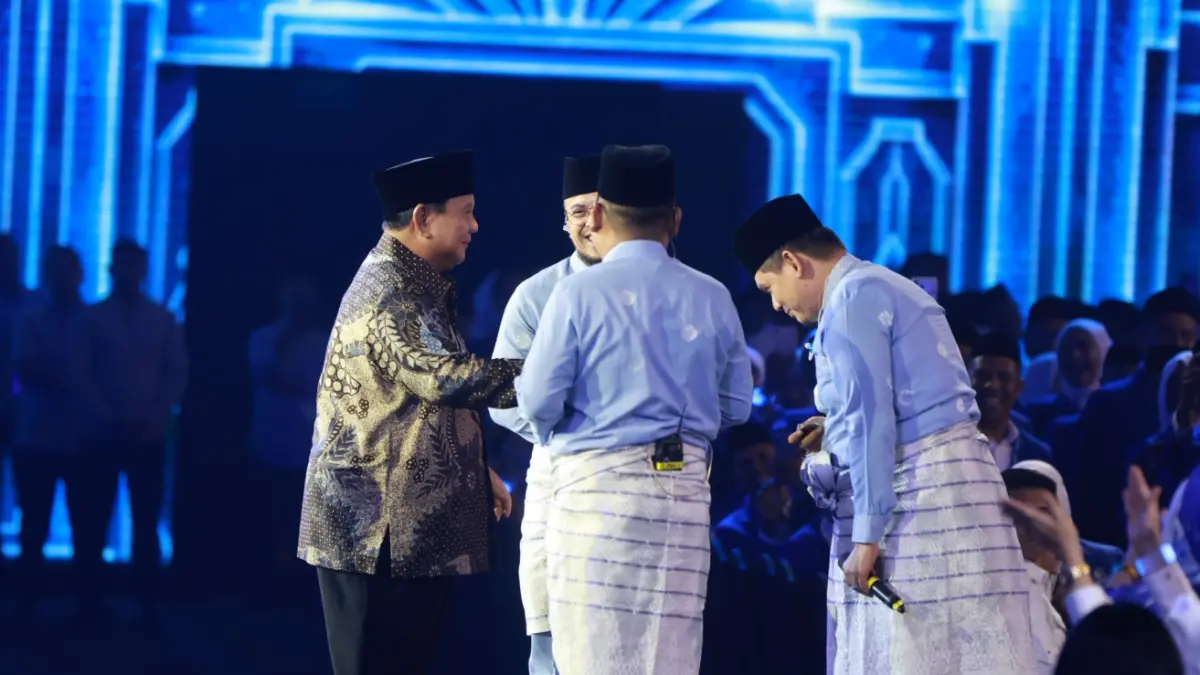 Presiden Prabowo Subianto menghadiri perayaan HUT ke-28 PAN di JICC, Jakarta, Jumat (18/9/2026). (Dery Ridwansah/ JawaPos.com)