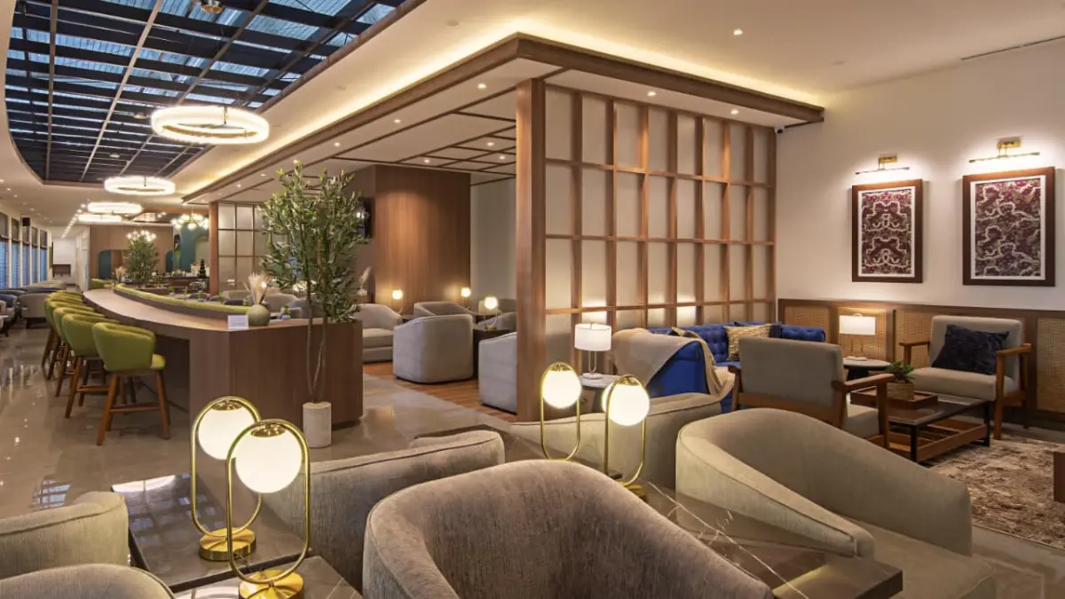 Ilustrasi lounge bandara. (Istimewa) - Image