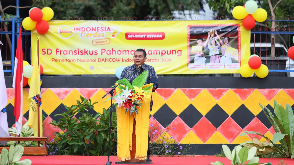 Kepala Balai Penjaminan Mutu Pendidikan Provinsi Lampung Inu Kertapati, S.E., M.E. menyampaikan pentingnya sinergi antara pemerintah, satuan pendidikan, guru, orang tua, masyarakat, dan pihak swasta untuk menciptakan ekosistem pendidikan yang mendukung se