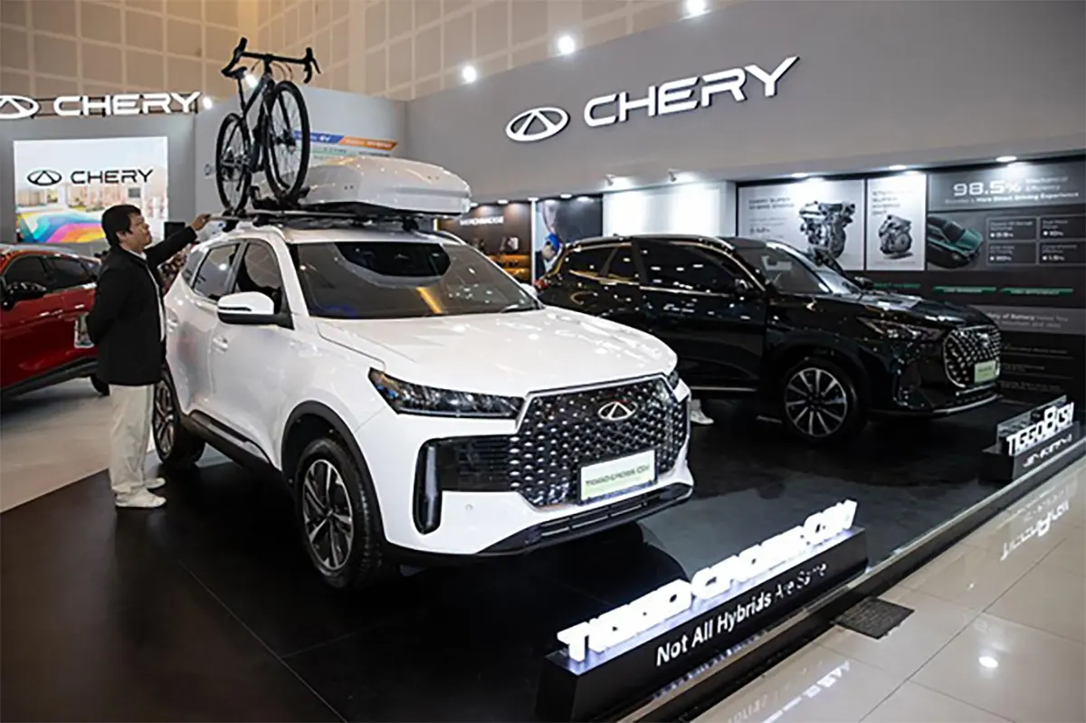 Chery menampilkan lini SUV hybrid dengan teknologi Chery Super Hybrid (CSH). (Istimewa).