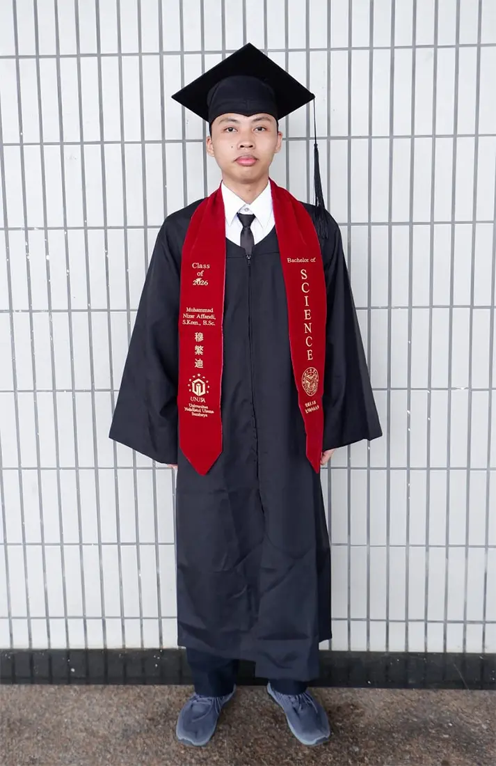 Muhammad Nizar Affandi, wisudawan Unusa Surabaya. (Istimewa).