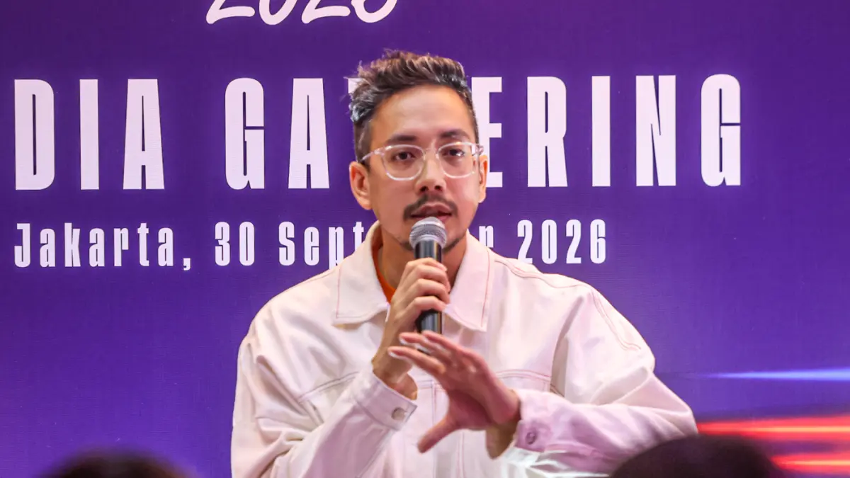 County Lead Marketing UFS Indonesia Raditya Beer menggelar talkshow di event Media Gathering Unilever Food Solutions (UFS) untuk mengupas berbagai aktivitas di bawah inisiatif tahunan “Future Menu 2026” di Jakarta, Rabu (30/09/2026). (Hanung Hambara/ Jawa
