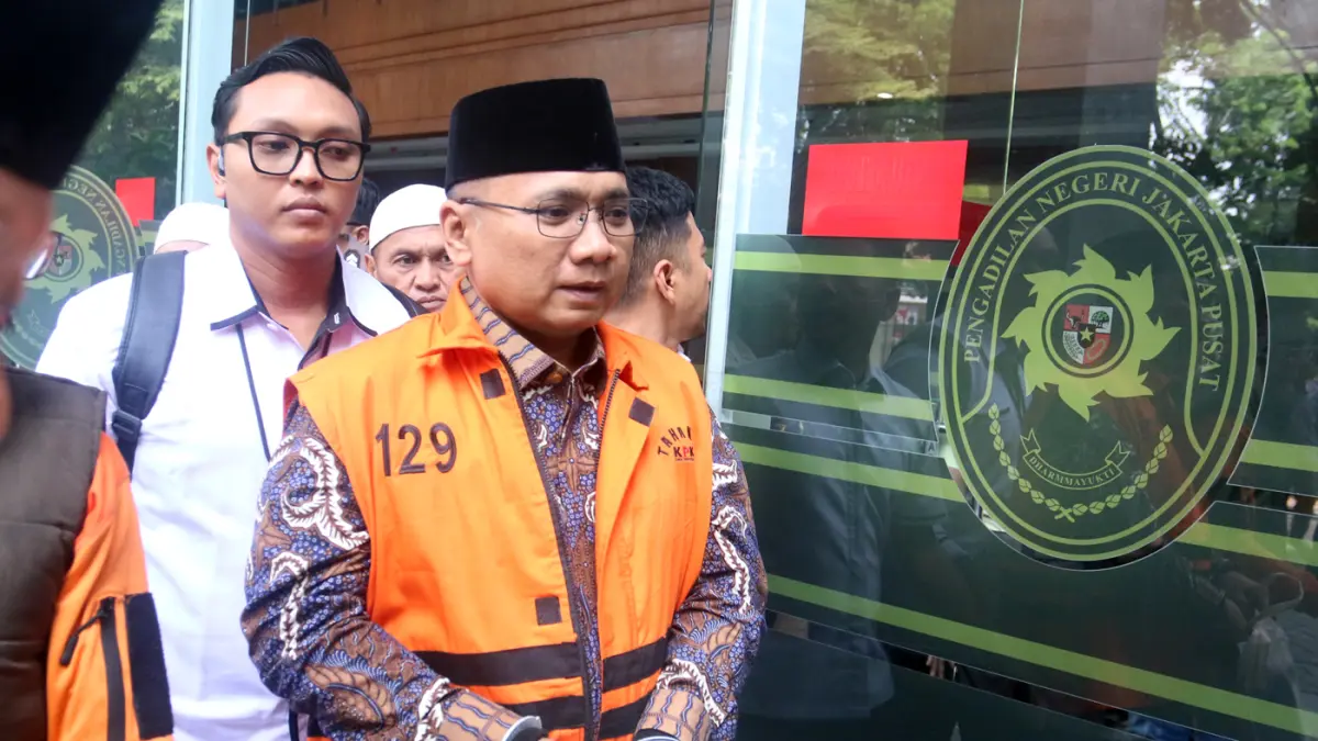 Terdakwa kasus dugaan korupsi pembagian kuota dan penyelenggaraan haji di Kementerian Agama (Kemenag) tahun 2023-2024, Yaqut Cholil Qoumas menjalani sidang lanjutan di Pengadilan Tipikor, Jakarta, Kamis (1/10/2026). (Dery Ridwansah/ JawaPos.com)