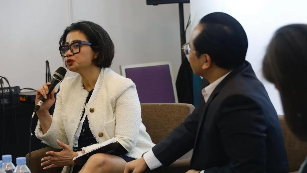 panel talk show “Unlocking Premium Brand Success” di Cosmobeauté Indonesia 2026, ICE BSD, Tangerang, Kamis (01/10/2026).