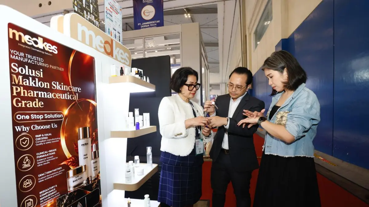 panel talk show “Unlocking Premium Brand Success” di Cosmobeauté Indonesia 2026, ICE BSD, Tangerang, Kamis (01/10/2026).