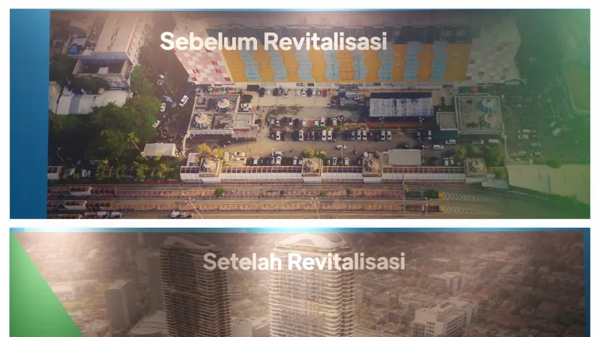 Konsep desain transformasi kawasan Blok M Fase Ultimate sebagai model pengembangan berbasis Transit Oriented Development (TOD). (Dok Ryandi Zahdomo/JawaPos.com) - Image
