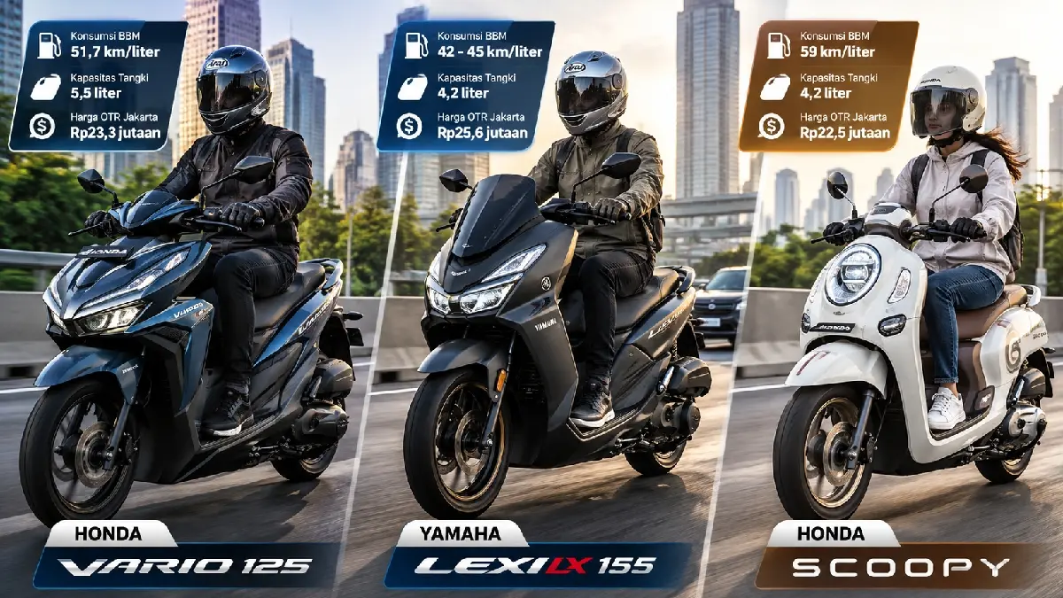 Sering Berkendara 90 Km Sehari? 3 Motor Matic Ini Layak Dipertimbangkan - Image