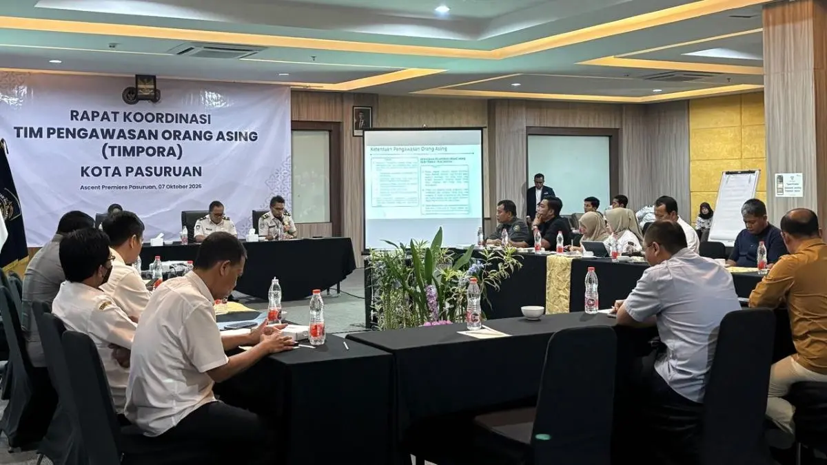 Kantor Imigrasi Pasuruan selenggarakan Rapat Timpora pertama di Kota Pasuruan untuk memperkuat koordinasi dan sinergi. (Istimewa)