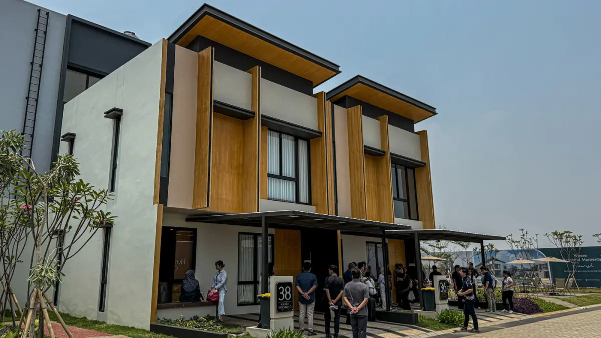 Suasana di tipe cluseter Allurea Type E di Asthara Skyfront City, Tangerang, Rabu (14/10/2026).
