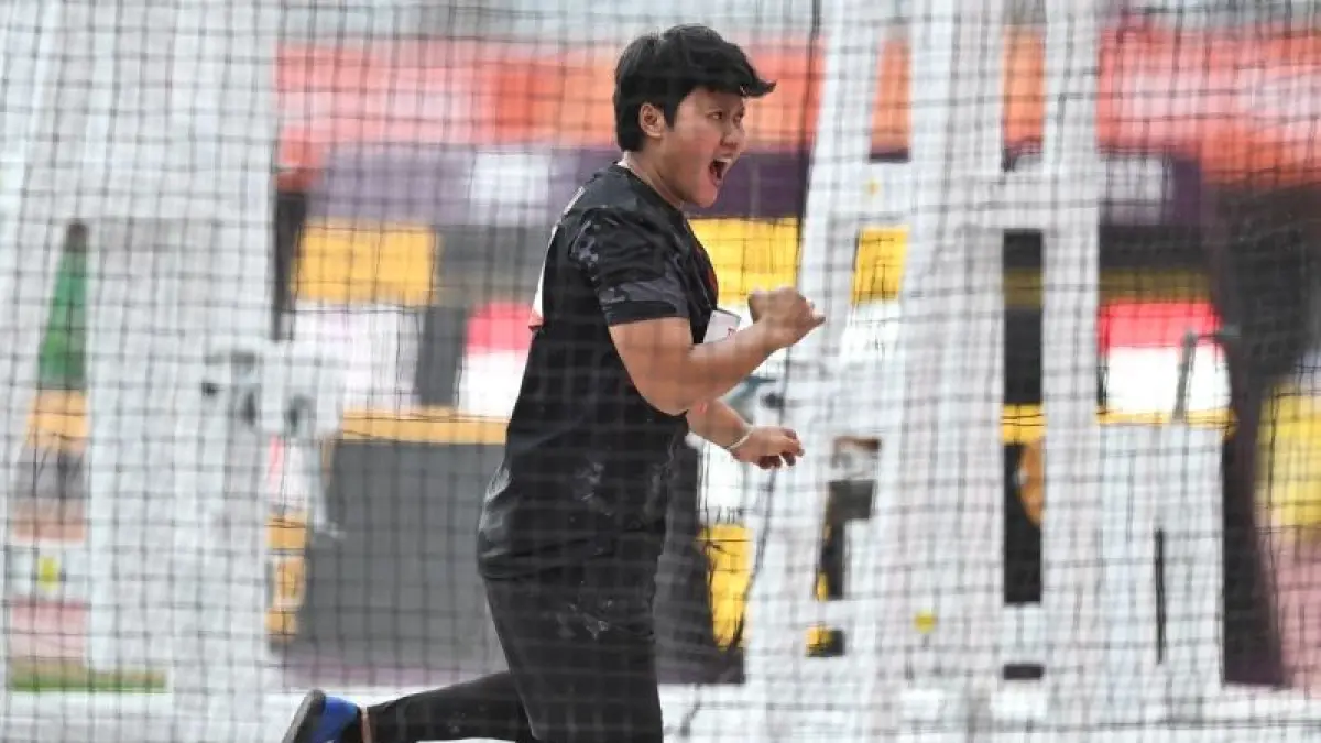 Atlet para atletik Indonesia Lia Priyanti tampil pada nomor lempar cakram putri klasifikasi F43/F44/F62/F64 pada ajang Asian Para Games Aichi-Nagoya 2026 di Nagoya City Mizuho Park Athletic Stadium, Nagoya, Jepang, Selasa (20/10/2026). ANTARA/M Risyal Hidayat - Image