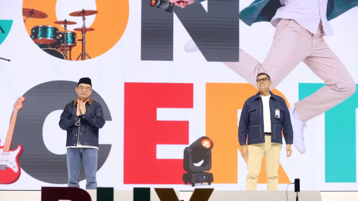 Direktur Utama PT Bank Syariah Indonesia (Persero) Tbk (BSI) Anggoro Eko Cahyo bersama Komisaris Utama PT Bank Syariah Indonesia Tbk (BSI) Muhadjir Effendy resmi membuka BSI International Expo 2026 di Jakarta International Convention Center (JICC), Jakart