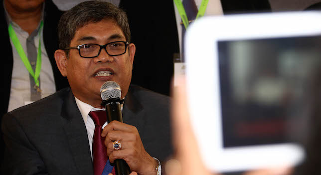 Fauzie Yusuf Hasibuan, ketua umum DPN Peradi hasil musyawaran nasional lanjutan di Pekanbaru. - Image