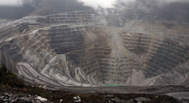 Lokasi pertambangan PT Freeport Indonesia di Mimika, Papua. - Image
