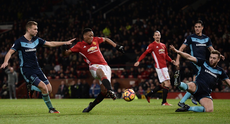 Martial mencetak gol pertama Man United saat menang 2-1 atas Middlesbrough - Image